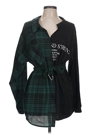 Pre-owned Unbranded Kimono In Green