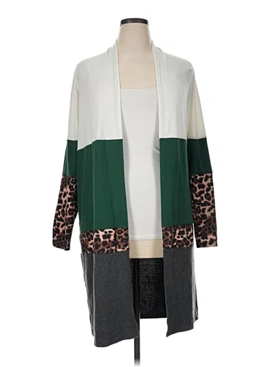 Pre-owned Unbranded Kimono In Green