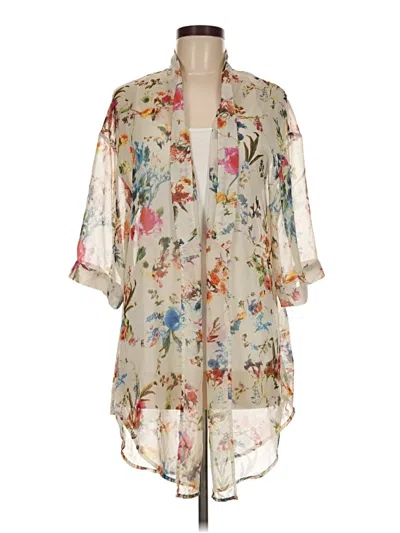 Pre-owned Unbranded Kimono In Ivory