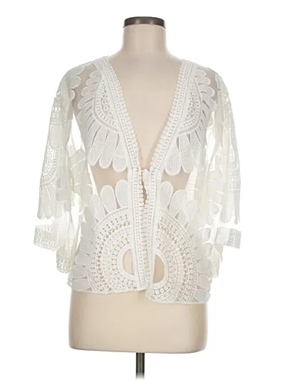 Pre-owned Unbranded Kimono In Ivory