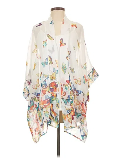 Pre-owned Unbranded Kimono In Ivory