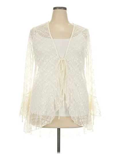 Pre-owned Unbranded Kimono In Ivory