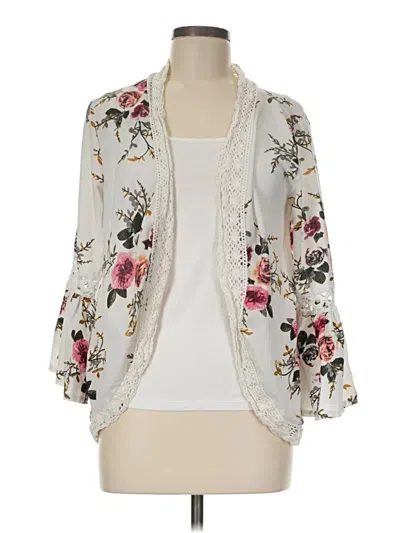 Pre-owned Unbranded Kimono In Ivory