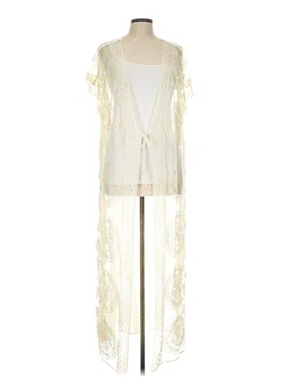 Pre-owned Unbranded Kimono In Ivory