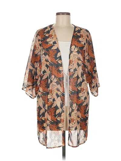 Pre-owned Unbranded Kimono In Orange