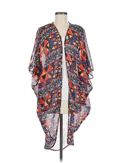 Pre-owned Unbranded Kimono In Orange