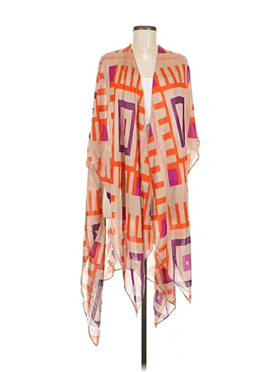 Pre-owned Unbranded Kimono In Orange