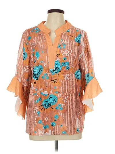 Pre-owned Unbranded Kimono In Orange