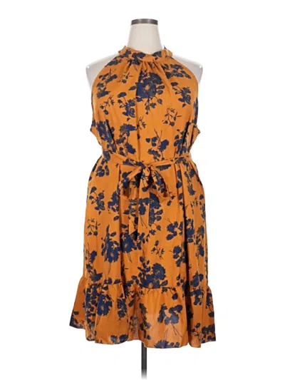 Pre-owned Unbranded Kimono In Orange