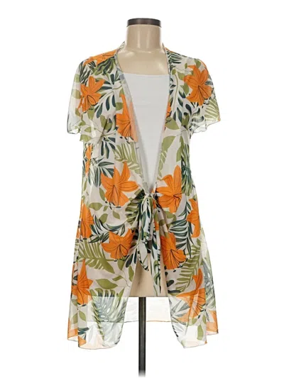 Pre-owned Unbranded Kimono In Orange