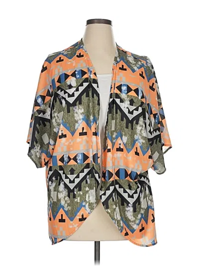 Pre-owned Unbranded Kimono In Orange