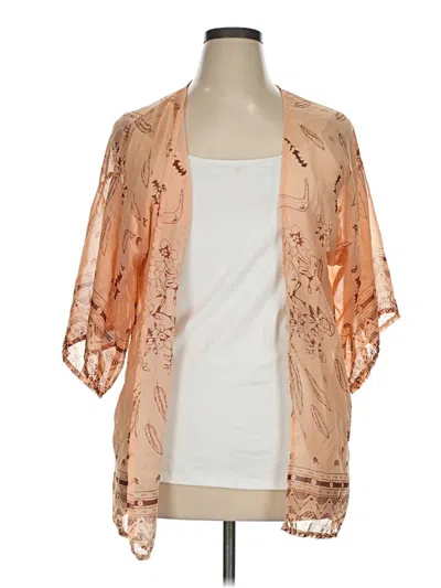 Pre-owned Unbranded Kimono In Orange