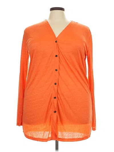 Pre-owned Unbranded Kimono In Orange