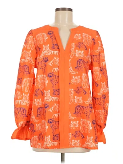 Pre-owned Unbranded Kimono In Orange