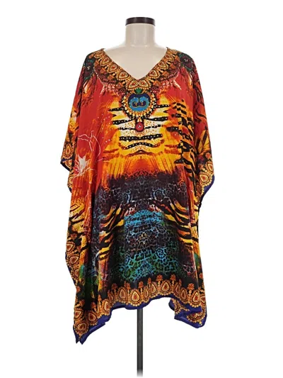 Pre-owned Unbranded Kimono In Orange