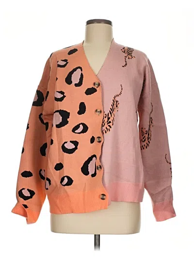 Pre-owned Unbranded Kimono In Orange