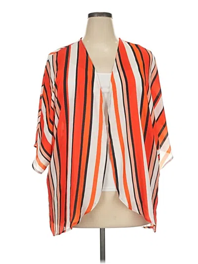 Pre-owned Unbranded Kimono In Orange