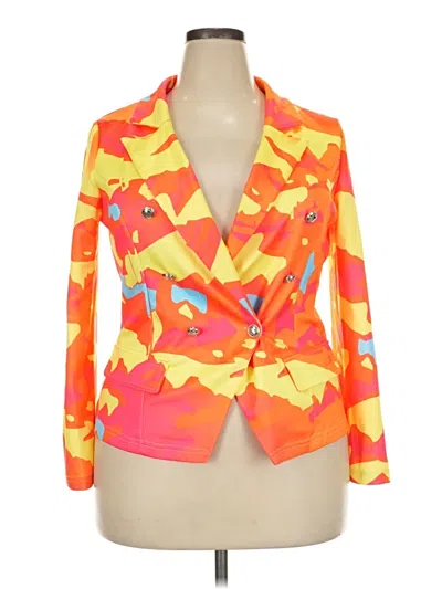 Pre-owned Unbranded Kimono In Orange