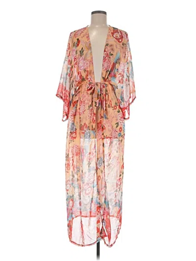 Pre-owned Unbranded Kimono In Pink