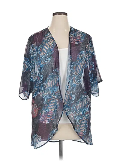 Pre-owned Unbranded Kimono In Purple