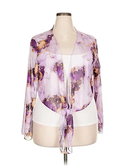 Pre-owned Unbranded Kimono In Purple