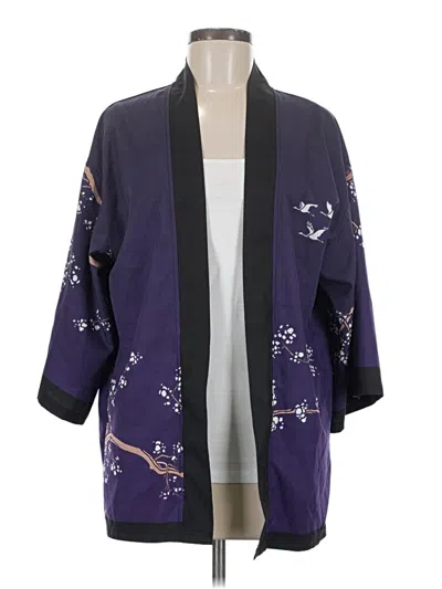 Pre-owned Unbranded Kimono In Purple
