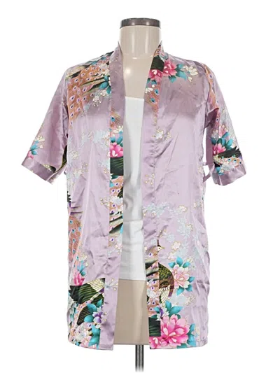 Pre-owned Unbranded Kimono In Purple