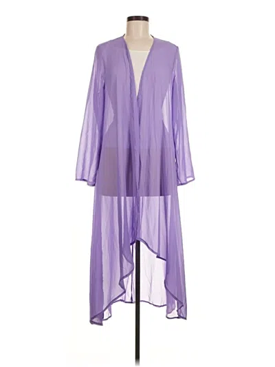 Pre-owned Unbranded Kimono In Purple