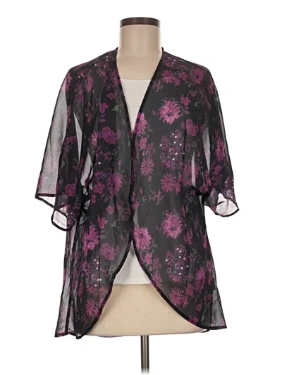 Pre-owned Unbranded Kimono In Purple