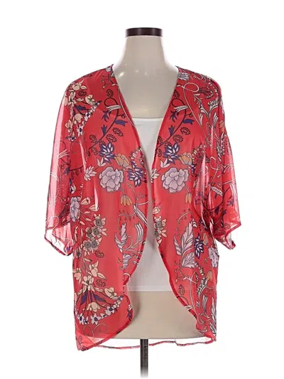 Pre-owned Unbranded Kimono In Red