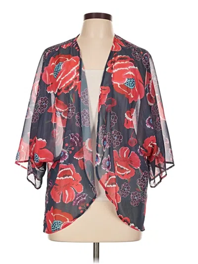 Pre-owned Unbranded Kimono In Red