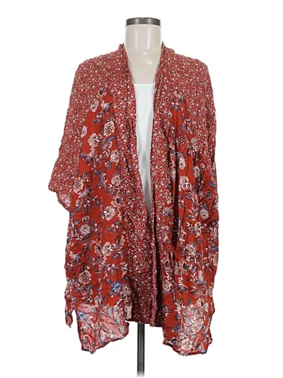 Pre-owned Unbranded Kimono In Red