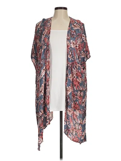 Pre-owned Unbranded Kimono In Red