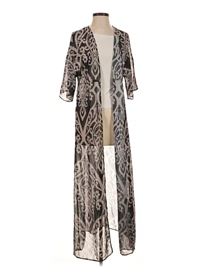 Pre-owned Unbranded Kimono In Silver