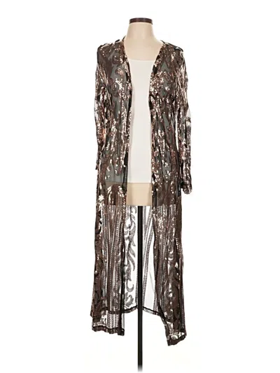 Pre-owned Unbranded Kimono In Silver
