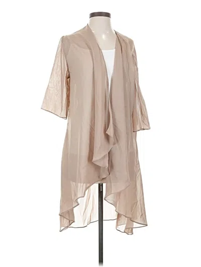 Pre-owned Unbranded Kimono In Tan