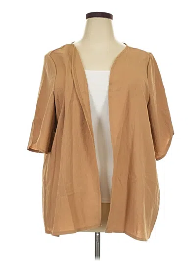 Pre-owned Unbranded Kimono In Tan