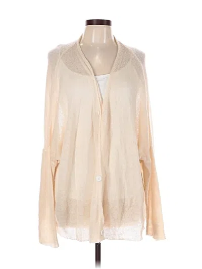 Pre-owned Unbranded Kimono In Tan