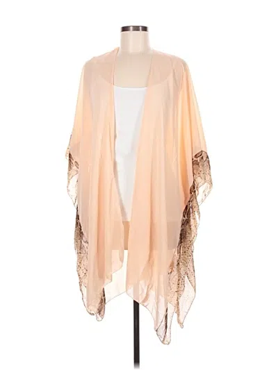 Pre-owned Unbranded Kimono In Tan