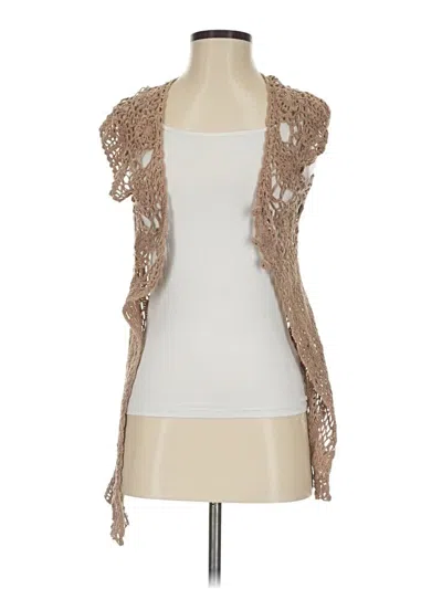 Pre-owned Unbranded Kimono In Tan