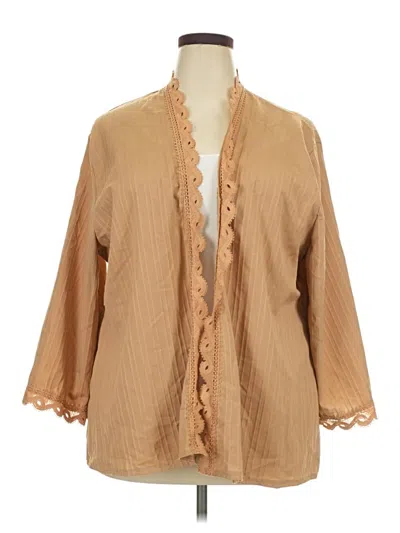 Pre-owned Unbranded Kimono In Tan