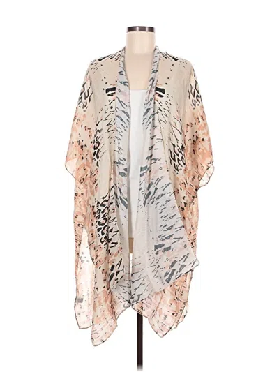 Pre-owned Unbranded Kimono In Tan
