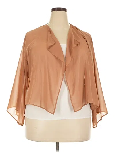 Pre-owned Unbranded Kimono In Tan