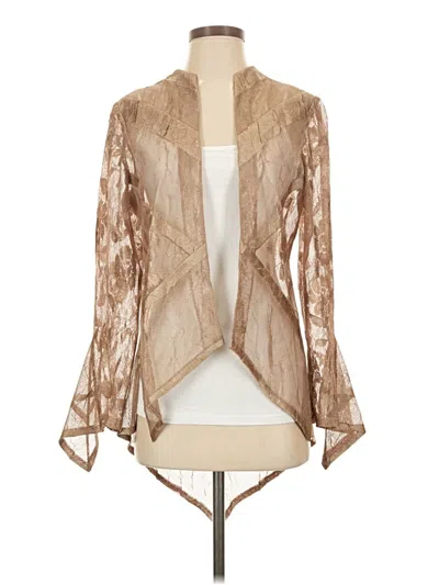 Pre-owned Unbranded Kimono In Tan
