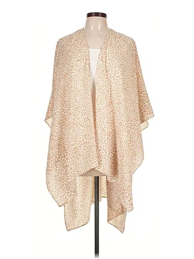 Pre-owned Unbranded Kimono In Tan