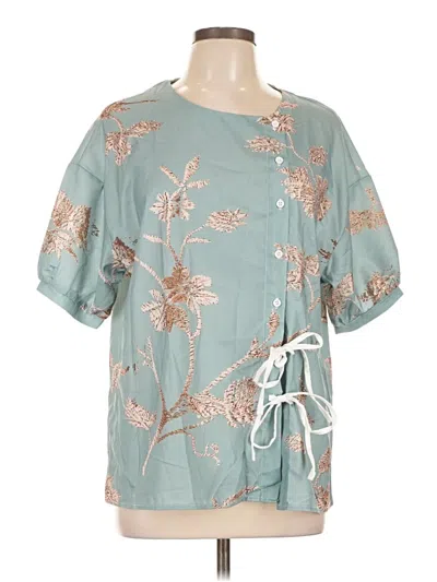 Pre-owned Unbranded Kimono In Teal