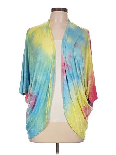 Pre-owned Unbranded Kimono In Teal