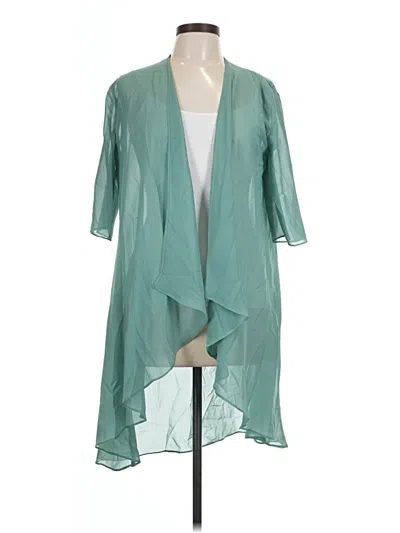 Pre-owned Unbranded Kimono In Teal