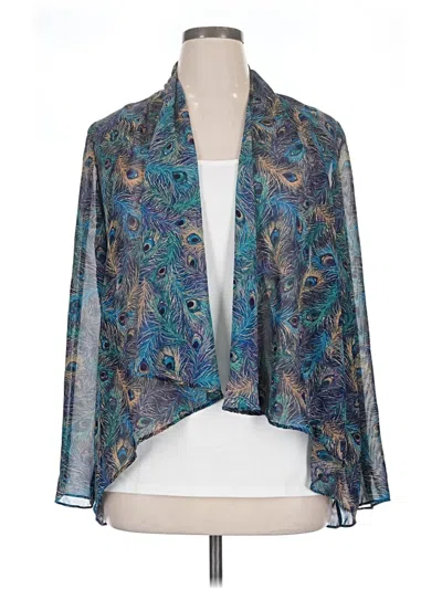 Pre-owned Unbranded Kimono In Teal