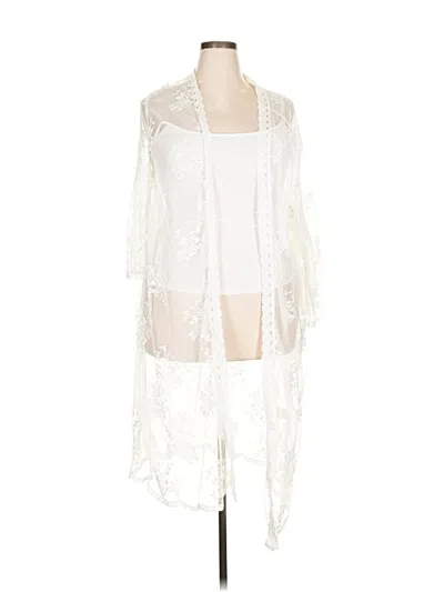 Pre-owned Unbranded Kimono In White